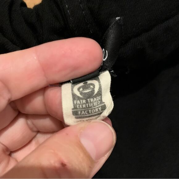 Madewell Drapey Seamed Drawstring Track Trousers Black Size S Minimalist Preppy - Picture 14 of 15